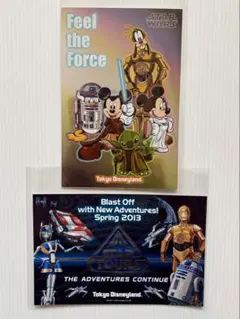 東京ディズニーランド スター・ツアーズ ポストカード　2枚セット