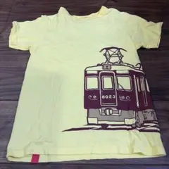 美品　OJICO✖️阪急電車プリント イエローTシャツ サイズM