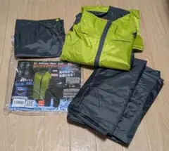 【未使用品】トオケミ CSワンダーレインスーツ ライム Lサイズ