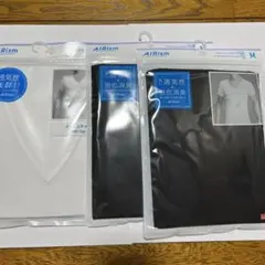 【新品未使用】　ユニクロ　エアリズム　VネックTシャツ　メッシ