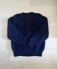 古着 ケーブル編み ニットセーター