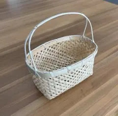 竹製かご　バスケット　小物入れ　天然素材　バンブー　籠