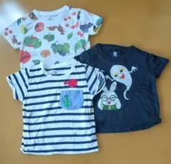 グラニフ graniph 絵本Tシャツ 3枚セット 100cm