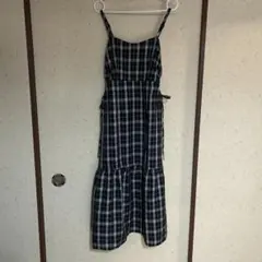 OLIVE des OLIVE チェック柄キャミワンピース