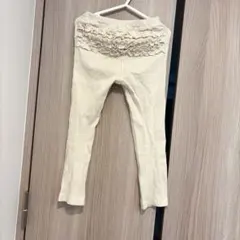 プティマイン　フリル　パンツ　レギンス　110 アイボリー
