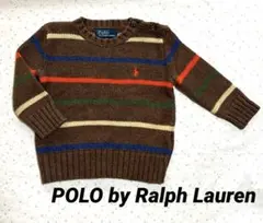 【POLO by Ralph Lauren】ボーダー ニットセーター 80