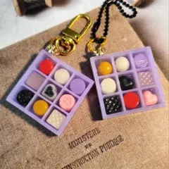 【2つセット】チョコレートBOX レジン フェイクスイーツ チャーム°・*。.☆