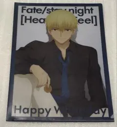fate ufotable cafe ホワイトデー ギルガメッシュ ポスカ - メルカリ