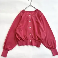 green label relaxing 忍ばせカーデ シアー 2WAY ピンク