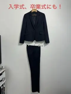 スーツ　ネイビー　上下　フォーマル　オフィス　入学式　卒業式　40号　38号
