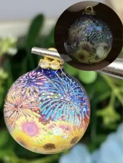 No.181 ひまわり　向日葵　花火　夜空　煌めき