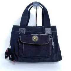 kipling トートバッグ ゴリラチャーム ナイロン ブラック