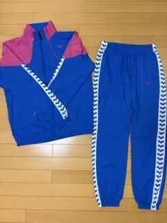 arena 青 ジャージ 上下セット M L