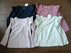 新品タグ付き 長袖Tシャツ 4枚セット 100cm 西松屋 CLASSICのサムネイル
