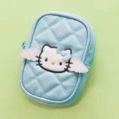 ディアゴスティーニ　キティ　ブルーキルトポーチ　ハローキティ　デアゴスティーニ