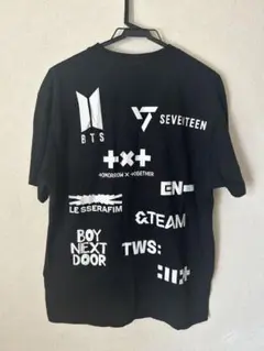 ユニバ限定 HYBE サマーDANCEnight Tシャツ FREEサイズ 黒 ユニバ限定 HYBE サマーDANCEnight Tシャツ FREEサイズ 黒 T