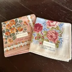 新品未使用 Ralph Lauren 大判ハンカチ 2枚セット