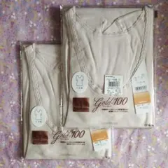 【未使用・未開封／L】アングル・ミユキ『ANGLE　gold-100／三分袖』