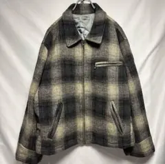 usa 90s オンブレチェック　シャツジャケット 中綿ジャケット 樋口塁
