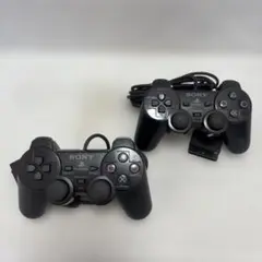 SONY PlayStation2 コントローラー 2本 動作品①