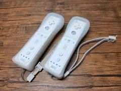 Wiiリモコン 2個セット Wiiコントローラー　任天堂【白】④