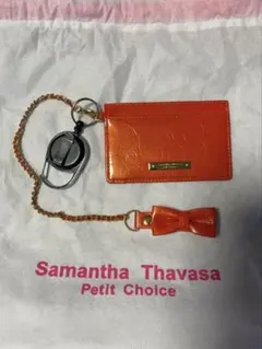 Samantha Thavasa 赤 オレンジ パスケース