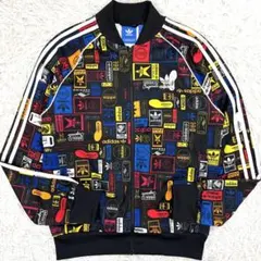 アディダス　限定AZ3991　マルチ柄トラックトップ　ジャージジャケット　XL