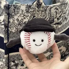 可愛い野球ボール マスコット キーホルダー ぬいぐるみ
