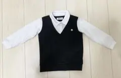 《POLO Baby ・美品》ベストシャツ一体型　100cm フォーマルシャツ