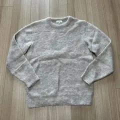 ベージュ アルパカ混 ニットセーター