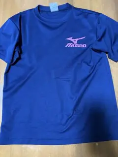 Mizuno ネイビーブルー Tシャツ イラスト入り