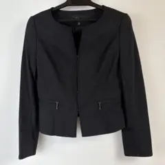 エポカ　スパンコール付きジャケット　スーツ 40 すごいらく ジャケット HYBRIDBIZ HOME ストレッチ シングル2ツ釦