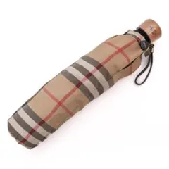 BURBERRY バーバリー 折りたたみ傘　ノバチェック　ベージュ　雨傘　手開式