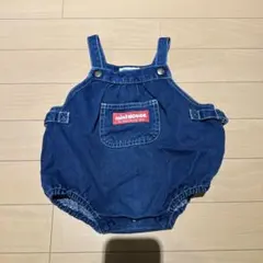 レトロ ミキハウス デニムオーバーオール ダルマオール 85 80 70