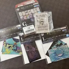 ワンピース一番くじ　悪魔を宿す者達 ステッカーG賞ニカ(ルフィ)アクリルブロック