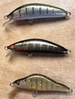 渓流ハンドメイドミノー 魚じゃらしsaburou&Ebisu 3個セット - メルカリ