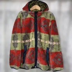 【デニムアンドダンガリー】リバーシブル ボア ジャケット 140 迷彩×モコモコ