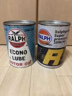 ヴィンテージ缶　オイル缶Tシャツ　から缶　2個セットのサムネイル