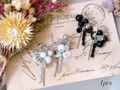 【652】オリジナルチャーム　ハンドメイド　コネクター　シルバー　モノトーン