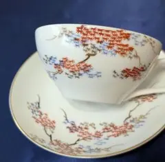 新品 多田敦子コレクション 金唐模様 サラセンブルー ボウル＆ソーサー 
