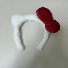 ハローキティ風耳付きカチューシャ