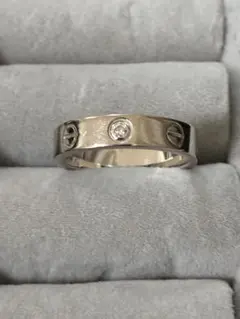 Cartier ラブリング クラシック K18WG ハーフダイヤモンド #49 - メルカリ
