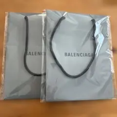 【BALENCIAGA 】グレーショップ袋 2枚セットのサムネイル
