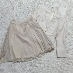 【c7034】beau mirette スーツ　セットアップ　ベージュ