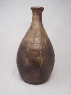 備前焼　徳利　花瓶　酒瓶　そこそこ大き目で存在感あり　-SO