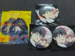 ペルソナ 30周年 p5 雨宮蓮 シーパラダイス 缶バッジ 特典 クリア