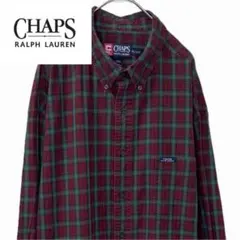 CHAPS RALPH LAUREN チェック 長袖ボタンダウンシャツ メンズ