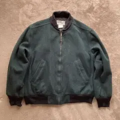 80s USA製 llbean ウール スタジャン スタジアム ジャケット L