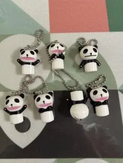 【非売品】キリン 生茶パンダ ストラップ キーホルダー キャップ 7点平成レトロ