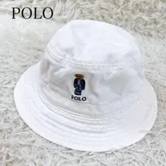 Polo Ralph Lauren バケットハット ホワイト　キッズ